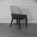 Gray Blue Multi Colored Padded Dining Room Chairs With Sturdy Legs