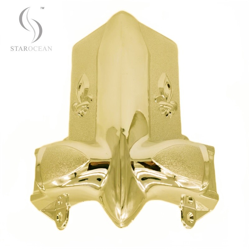 Shining Gold Color PP Recycle Casket Corner Casket Decoration And Handles 2# LG