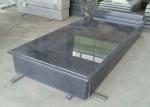 Unique Black Granite Gravestone , Personalized Tombstone Grave Markers