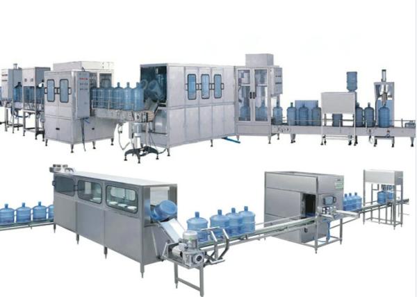 Completely Automatic 5 Gallon Water Bottle Filling Machine Electric / Pneumatic