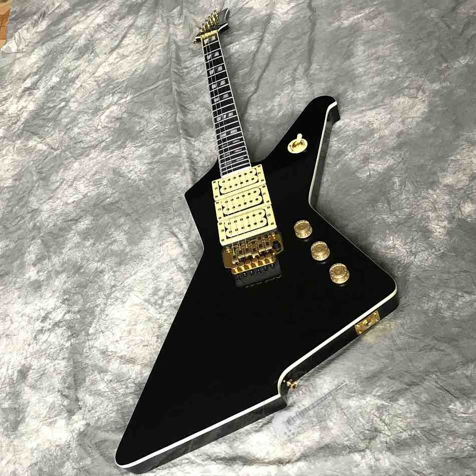 Custom High Gloss Black Destroyer Duplex Tremolo System Electric Guitar in Black or Sunburst