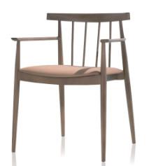 Quality Smile arm Chair solid wood dining arm chair furniture wholesale