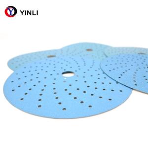 Quality 150mm 6&quot; Ceramic Sanding Disc Paper Polyester Film For Metal Polishing wholesale