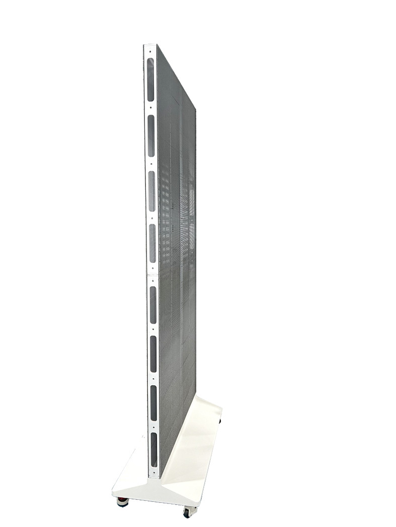 Double-sided Transparent LED Poster Screen WIFI USB control Standing Led Poster display portable led poster screen