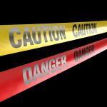 Red Danger Tape PE Non-adhesive Tape For Warning