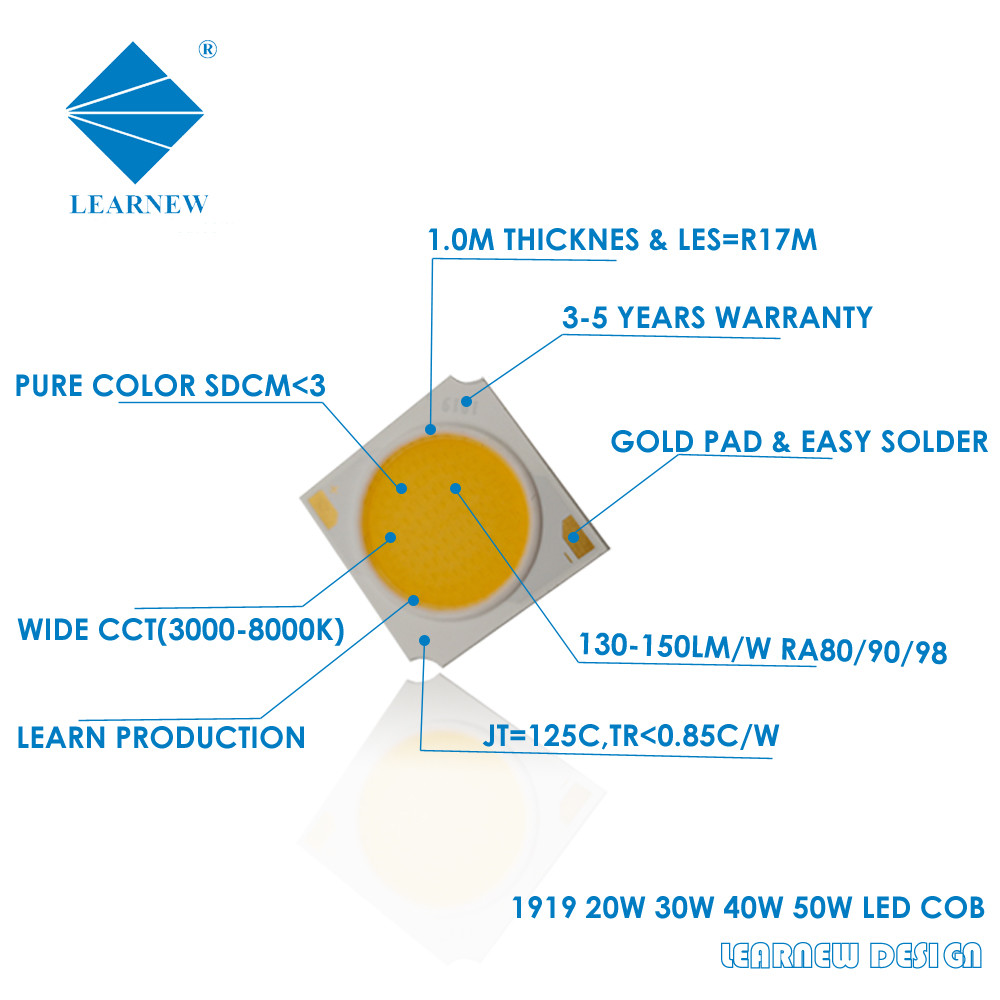 Downlight Spotlight Streetlight 25W 30W 35W Cob Led Light Chip 35-38V 1919 Series