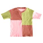 100% Ribbed Cotton Kids Slim Fit Stretchy Patchwork Short Sleeve Tee Shirts Cosy