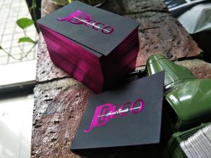 Quality Stylish Velvet Foil Edge Business Cards Smooth Thick With 720gsm Paper Weight wholesale