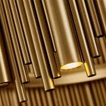 Luxury Gold Chandelier For Living Room Modern LED Home Decor tube chandelier(WH