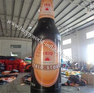 Quality Big inflatable Trio Stout bottle replica wholesale