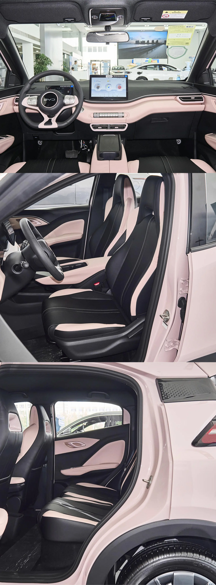 BYD Seagull EV Car 5 Seats Pure 405km Flying Electric Dark Interior Color 4775x1890x1670mm