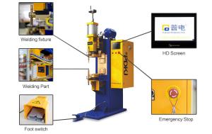 Quality CCC 450KVA Projection Welding Machine DTB Stainless Steel Spot Welder Metal Sheet wholesale