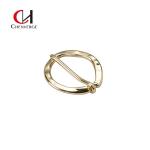 Zinc Alloy Oval Metal Belt Buckles 3mm Thickness Wear Resistant