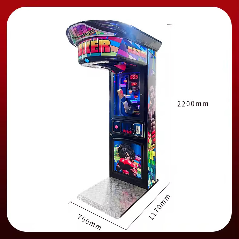 Coin Operated Game Street Amusement Park Electronic Hammer Boxing Machine Arcade Boxing Punch Machine Price For Sale