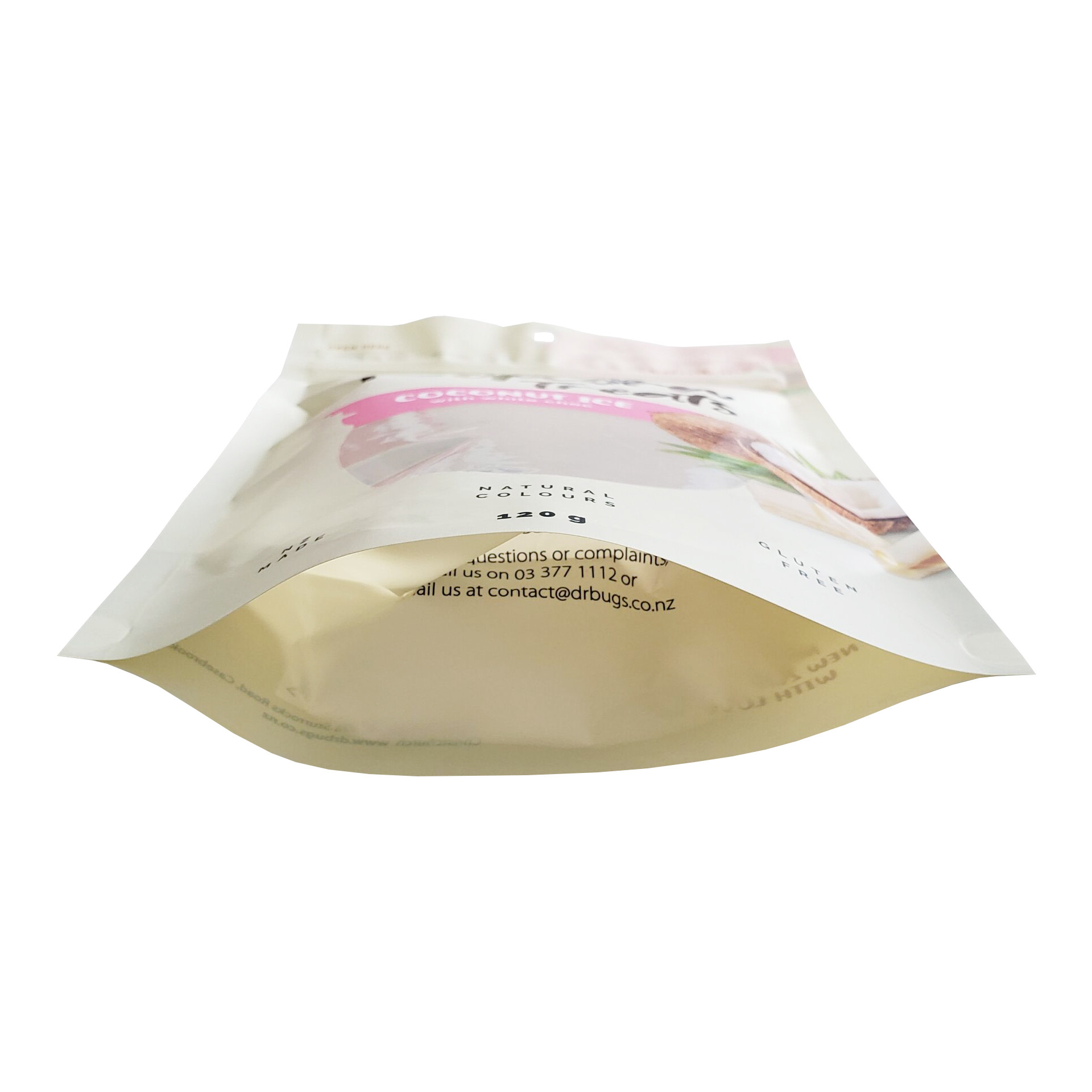Aluminum Foil Stand Up Zipper Pouch Bag Heat Seal Resealable 50 microns For Snack Popcorn