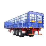 Stainless Steel 3 Axle Cargo Trailer / Skeleton Semi Trailer For Construction