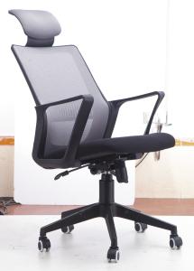 Quality Durable High Back Rolling Chair , Sturdy Modern Secretary Chair With Arms wholesale