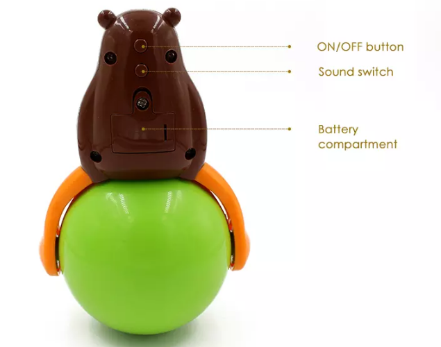 4.2v Cute Pet Toys Sound And Light Ball Lr44 Battery Five Kinds Of Sounds
