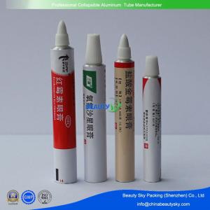 Quality Dia. 16mm 10g Pharmaceutical Eye Ointment Packaging Aluminum Tubes with Long nozzel cap wholesale