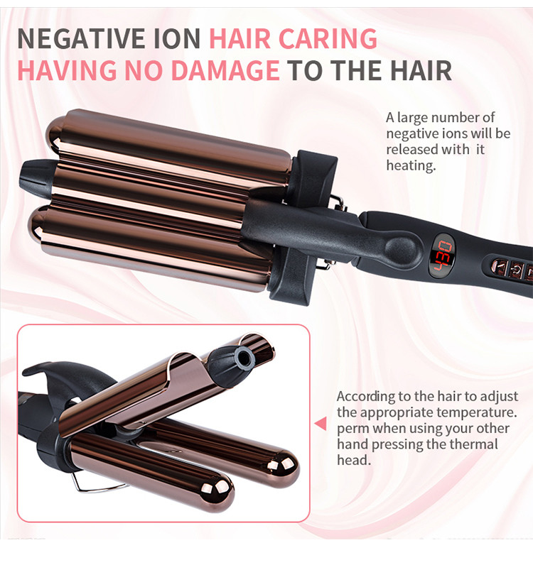 3 Barrel Curling Iron Wand