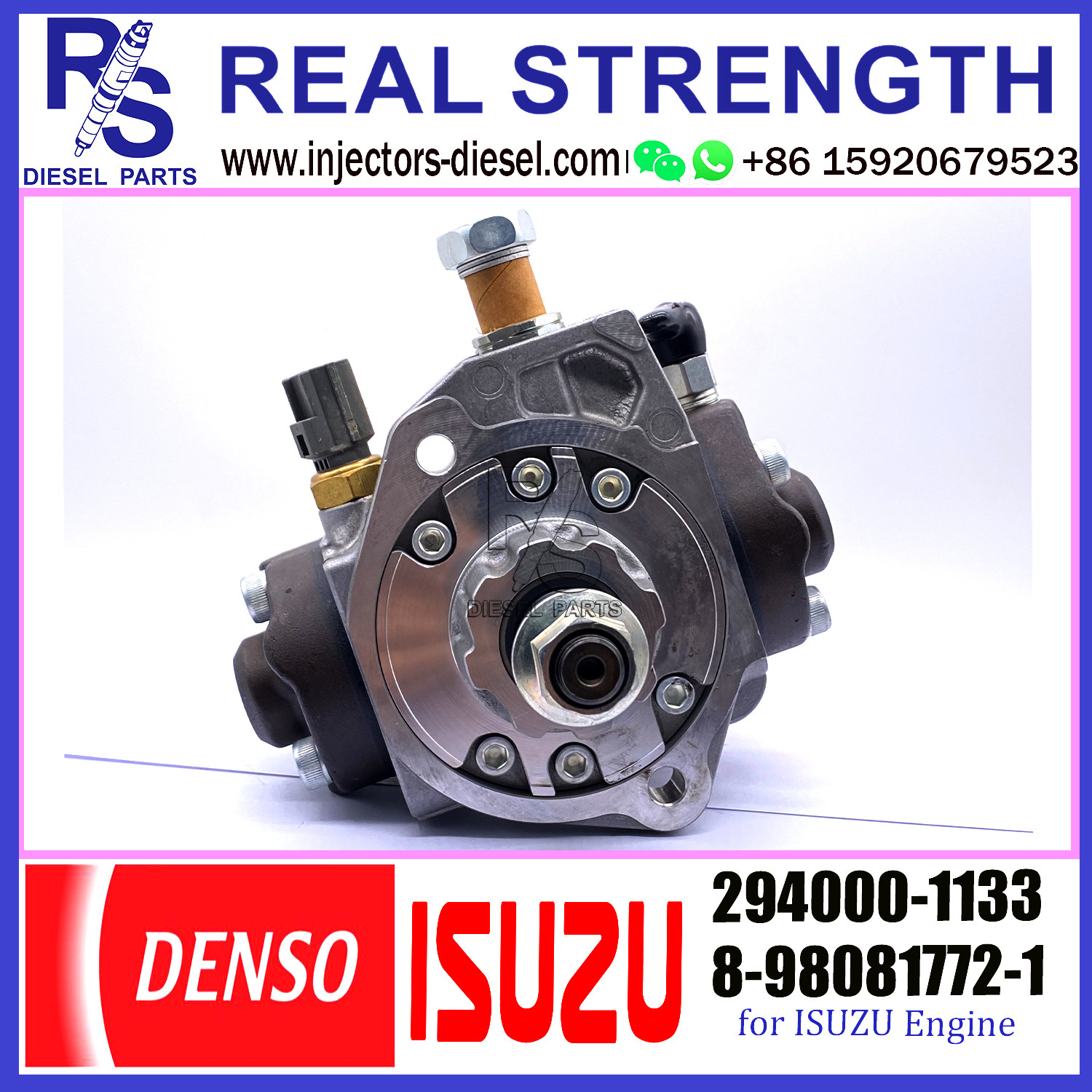 DENSO Diesel Engine Fuel HP3 pump 294000-0073, 294000-0516, 294000-1133 for isuzu engine 8-98081772-1