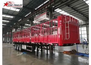 Quality Cargo Stake Side Wall Semi Trailer 60T Heavy Duty Load wholesale