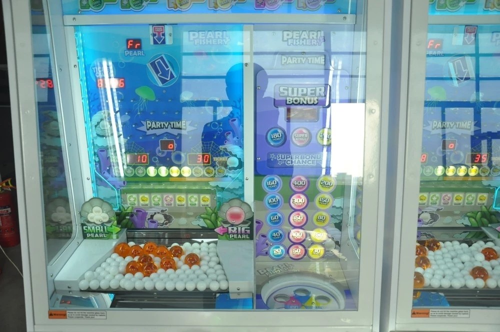 Ocean Elf Video Redemption Arcade Machines Coin Operated Pearl Fisher Ball Pusher