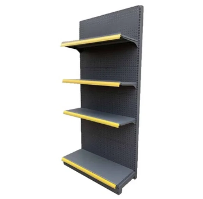 Convenient fashion grocery store display rack gondola shelf