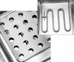Steel Floor Standing Electric Deep Fryer Machine 7000W 18L For Fish And Chips