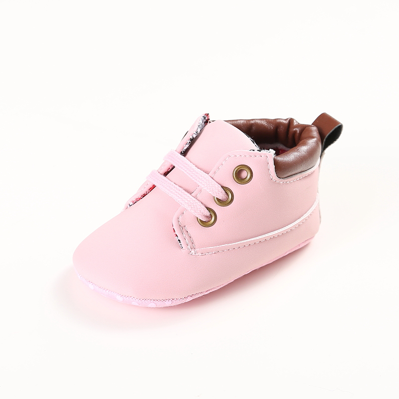 Wholesale PU Leather ankle 0-2 years Soft sole baby boots