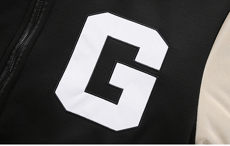 Fashion Hip Hop Streetwear Outdoor Embroidery Utility Motorcycle College Hooded Baseball Men Jacket with Custom Logo