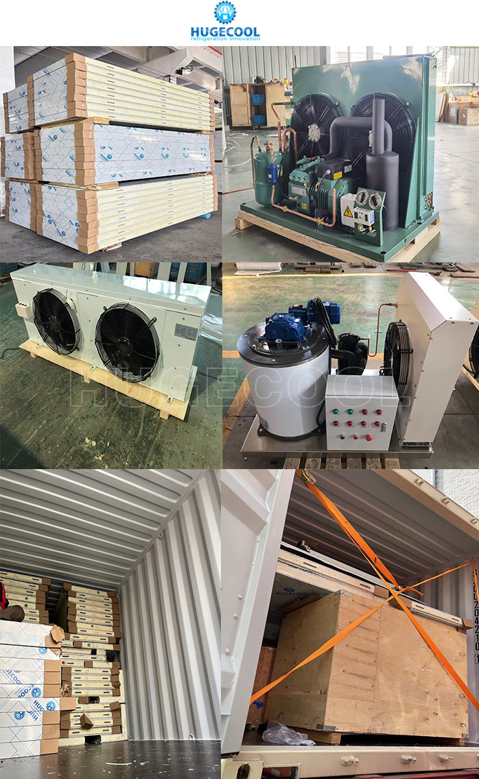 Hugecool cold room for vegetables walk in cooler box