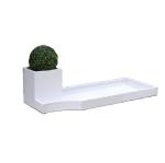 Special shape painting galvanized steel flower planters pots