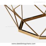 Diamond 40cm 89cm Tempered Glass Stainless Steel Coffee Table