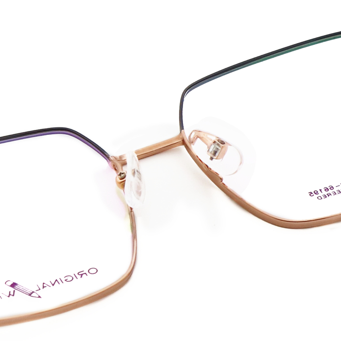 Spectacle Designer Square Ultralight B Titanium Glasses Frame 66195
