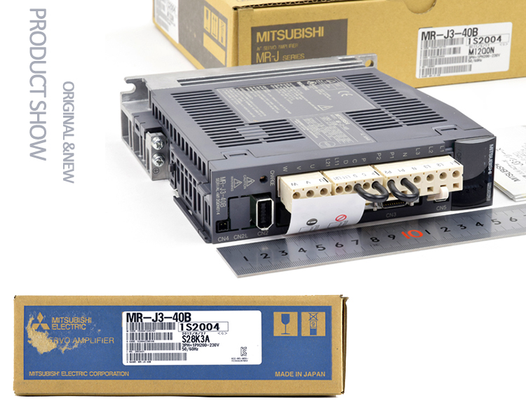 AC 3 Phase Servo Motor Driver 0.4 kW Mitsubishi MELSERVO J3 Series MR-J3-40B