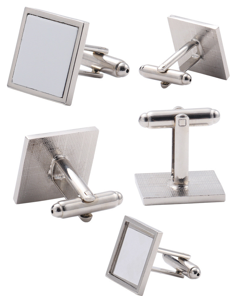 Personalized Sublimation Cufflink With Aluminum Insert For Sublimation Printing Custom Sublimation Blanks
