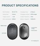 Home Use Mini Hair Comb Brush Improve Hair Growth ABS Stainless Steel Bar