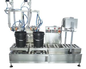 Quality Semi-automatic 5-50 liters Paint Coating Building Material Syrup Drum Bucket Barrel Weighing Filling Sealing Machine wholesale