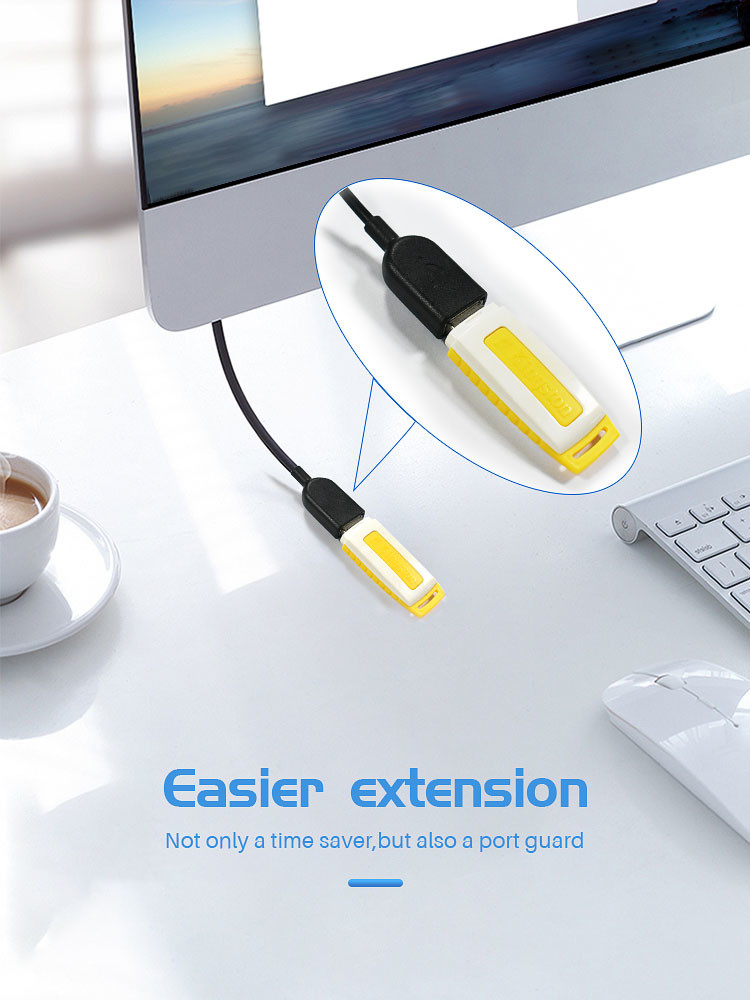 Corrosion Resistant 3m USB 2.0 Extension Cable 8000 Times Lifespan