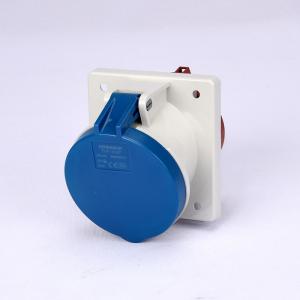 Quality 63A IP44 220v 6h Straight Durable Panel Mount Power Socket IEC Standard wholesale