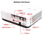 Laser Laptop WiFi Projector Computer Portable Projector 1080P 7500L Video Movie