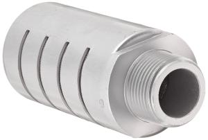 Quality White Black Gray Aluminum Muffler , High Flow Pneumatic Muffler wholesale