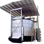 Gear Turning Mixing Cow Dung Compost Organic Fertilizer Fermentation Equipment