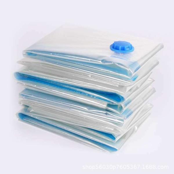 PE Plastic Vacuum Compression Bag for Quilts Clothes and Travel Spot Air Suction