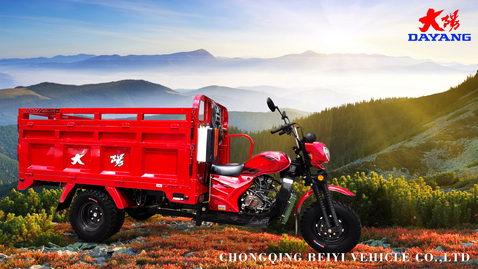 Chinese Manufacturers 300cc Self Loader Gas Powered Five Wheel Tricycle for Products