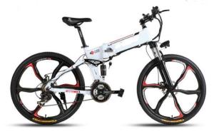 Quality 500 Watt Battery Powered 26 Inch Folding Electric Bike For Adults wholesale