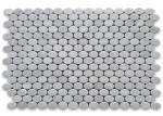 30x30cm Marble Mosaic Floor Tile , Round Mosaic Tiles Easy Installation
