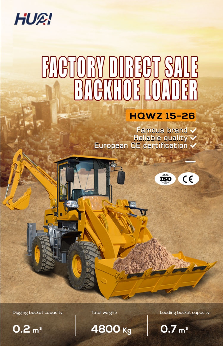 Food Beverage Mini Backhoe Excavator Loader with 3 cbm Bucket Capacity at Affordable