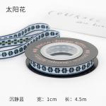 OEM ODM Floral Jacquard Trim 10mm-25mm Floral Jacquard Ribbon